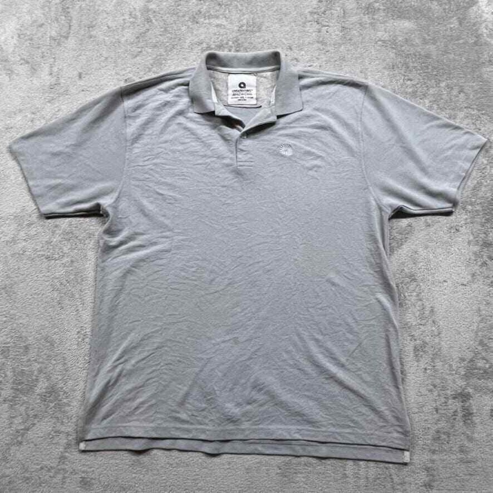 Akademiks Polo Shirt Mens Short Sleeve‎ Embroidered Logos 4XL Gray